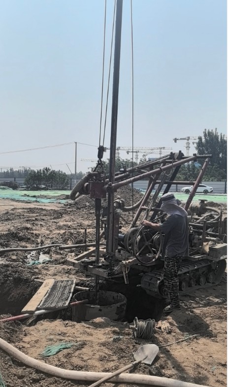 北京延庆县工地打井